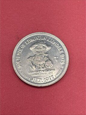Vintage 1977 Edmonton Alberta Canada Klondike Dollar Trade Token